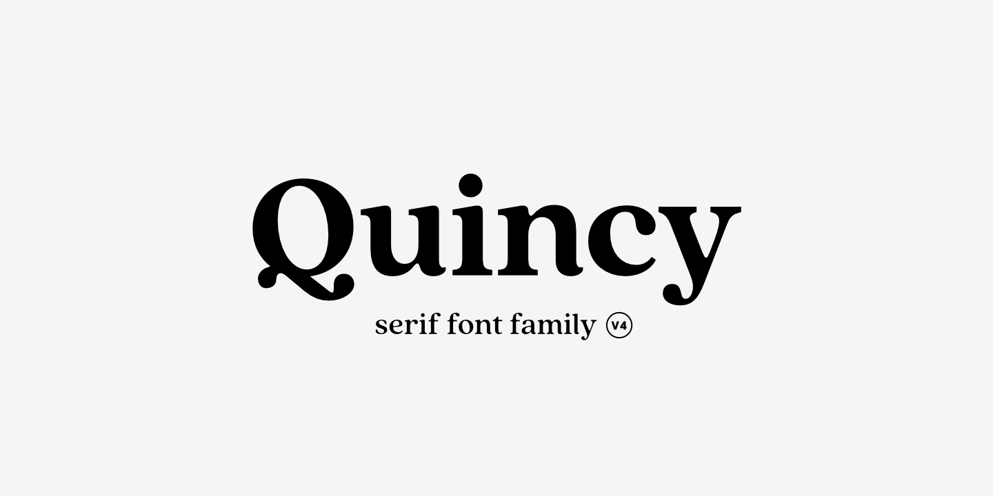 Quincy CF Medium Font preview